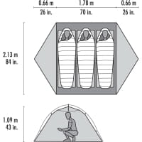 Vorschau: MSR Elixir 3 - Drei-Personen-Zelt green - Bild 3