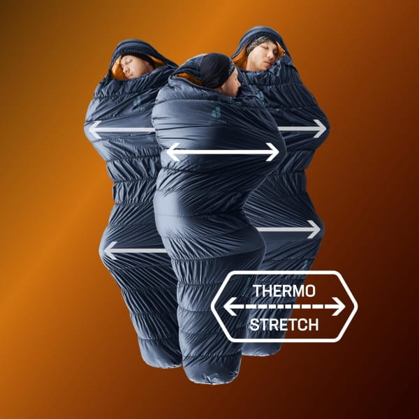 deuter Exosphere EL 0C/32F - Kunstfaser-Schlafsack ink-maple - Bild 10