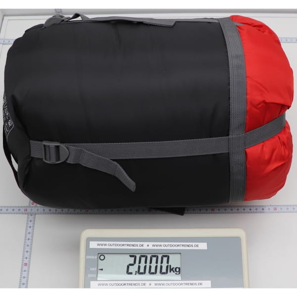 HIGH PEAK TR 350 - Kunstfaserschlafsack dark red-grey - Bild 6