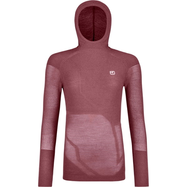 Ortovox Women's Merino Thermovent Hoody - Langarmshirt mit Kapuze mountain rose - Bild 1 Ortovox Women's Merino Thermovent Hoody - Langarmshirt mit Kapuze mountain rose - Bild 1