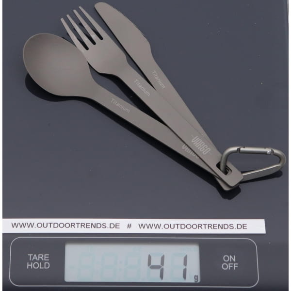 VARGO Titanium ULV Spoon, Fork & Knife - Besteckset - Bild 2