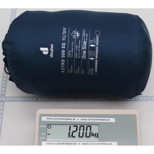 deuter Astro 500 SQ -1C/30F - Daunen-Schlafsack marine-ink - Bild 9