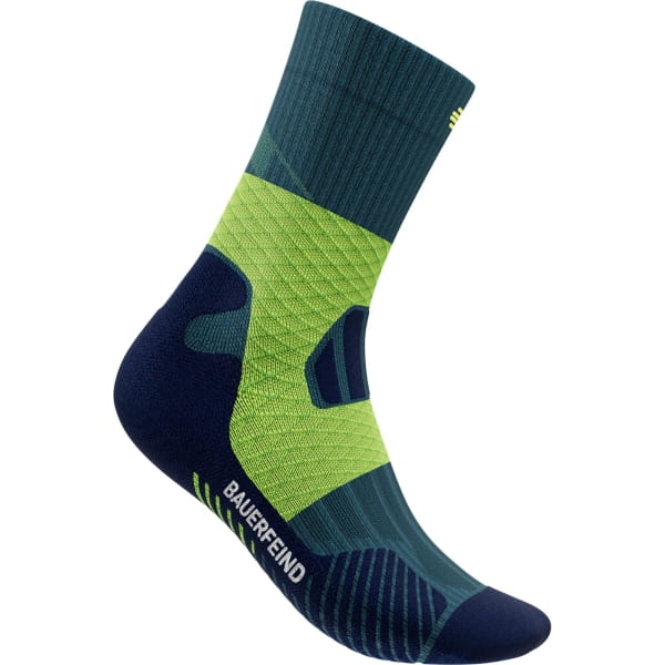 Bauerfeind Sports Trail Run Mid Cut Socks Women - Trailrunning Socken midnight teal - Bild 5