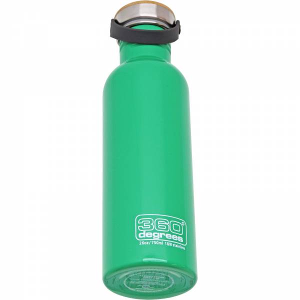360 degrees Stainless Drink Bottle mit Bamboo Cap - 750 ml spring green - Bild 3