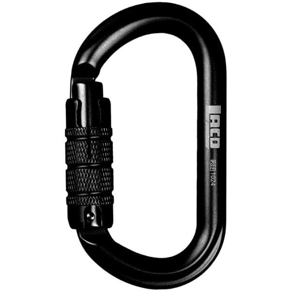 LACD Biner Oval Trilock - Karabiner black - Bild 2