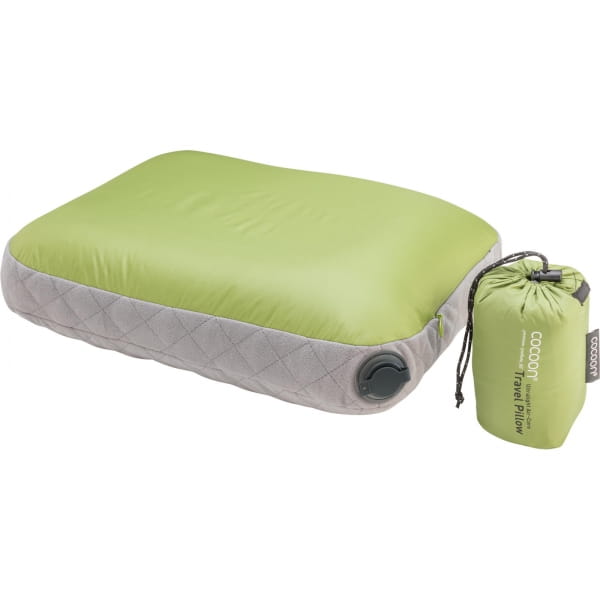 COCOON Air-Core Pillow Ultralight Small - Reise-Kopfkissen wasabi-grey - Bild 3