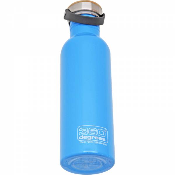 360 degrees Stainless Drink Bottle mit Bamboo Cap - 750 ml sky blue - Bild 4