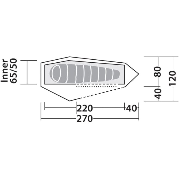 Robens Cress 1 Pro - Tunnelzelt green - Bild 6 Robens Cress 1 Pro - Tunnelzelt green - Bild 6