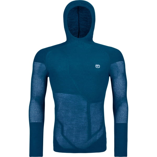 Ortovox Men's Merino Thermovent Hoody - Langarmshirt mit Kapuze petrol blue - Bild 1 Ortovox Men's Merino Thermovent Hoody - Langarmshirt mit Kapuze petrol blue - Bild 1