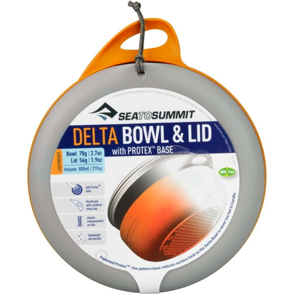 Sea to Summit Delta Bowl & Lid - Schüssel mit Deckel orange - Bild 5