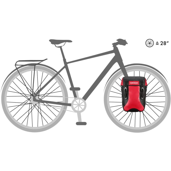 ORTLIEB Sport-Packer - Fahrradpacktaschen rot-schwarz - Bild 2