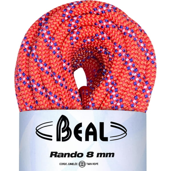 Beal Rando 8.0 mm - Zwillingsseil orange - Bild 12