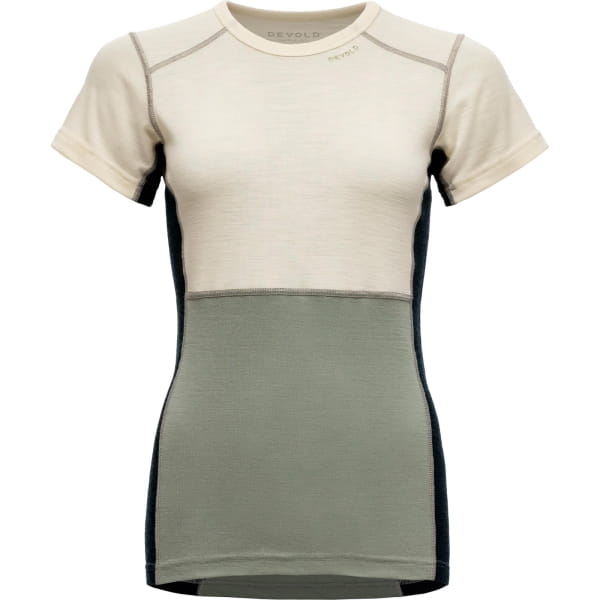 DEVOLD Lauparen Merino 190 T-Shirt Wmn - Funktionsshirt raw white-fog-ink - Bild 1 DEVOLD Lauparen Merino 190 T-Shirt Wmn - Funktionsshirt raw white-fog-ink - Bild 1