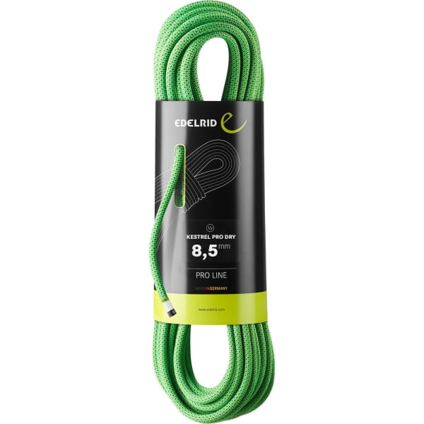 Edelrid Kestrel Pro Dry 8,5 mm - Halbseil neon green - Bild 3 Edelrid Kestrel Pro Dry 8,5 mm - Halbseil neon green - Bild 3