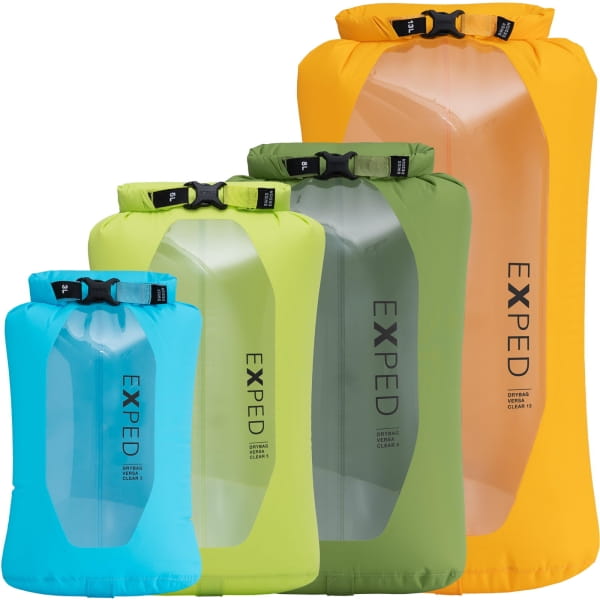 EXPED Drybag Versa Clear Set - 4er Packsack-Set - Bild 1 EXPED Drybag Versa Clear Set - 4er Packsack-Set - Bild 1