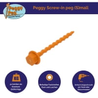 Vorschau: Peggy Peg Schraubhering Small 12 cm - Zeltheringe 12er Set - Bild 4 Vorschau: Peggy Peg Schraubhering Small 12 cm - Zeltheringe 12er Set - Bild 4