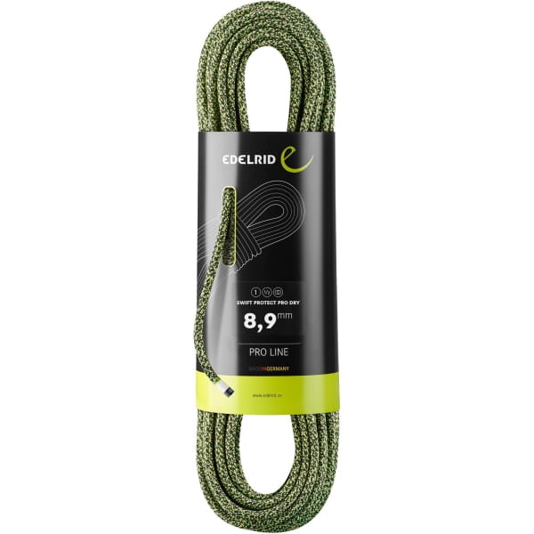 Edelrid Swift Protect Pro Dry 8.9 - drei Normen Seil night-green - Bild 1
