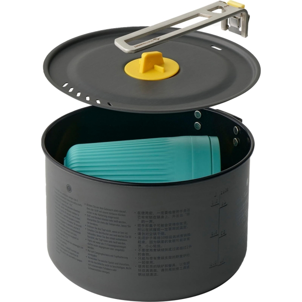 Sea to Summit Frontier UL One Pot Cook Set - 2L Pot + Medium Bowl + Insulated Mug blue-yellow - Bild 3
