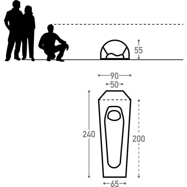BACH Heads Up Bivi Pro Large - Biwakzelt spruce yellow - Bild 8