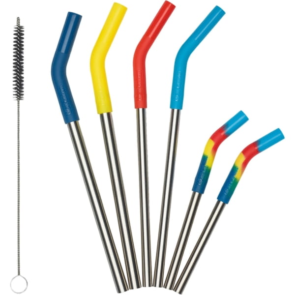 klean kanteen 6 Steel Straw Combo - Edelstahl-Trinkhalme multicolor - Bild 1