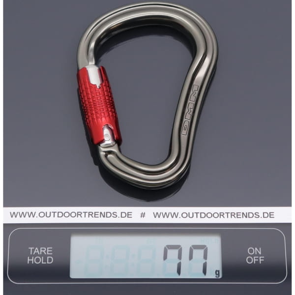 DMM Shadow HMS Kwiklock - Karabiner titanium-red - Bild 2 DMM Shadow HMS Kwiklock - Karabiner titanium-red - Bild 2