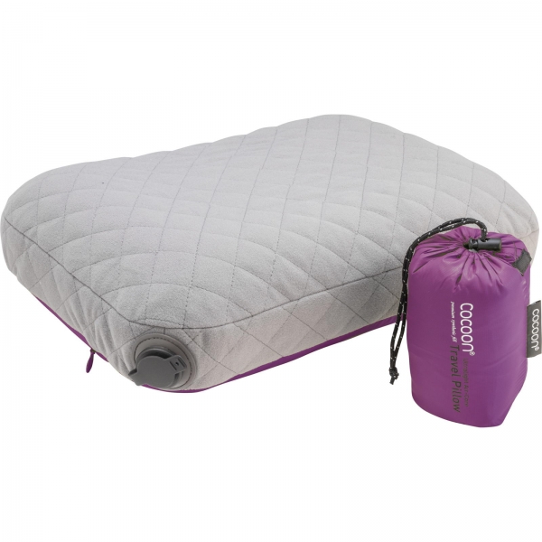 COCOON Air-Core Pillow Ultralight Small - Reise-Kopfkissen purple-grey - Bild 6