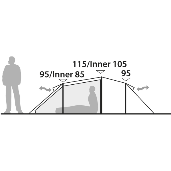 Robens Pioneer 3EX - Drei-Personen-Tunnelzelt red - Bild 5