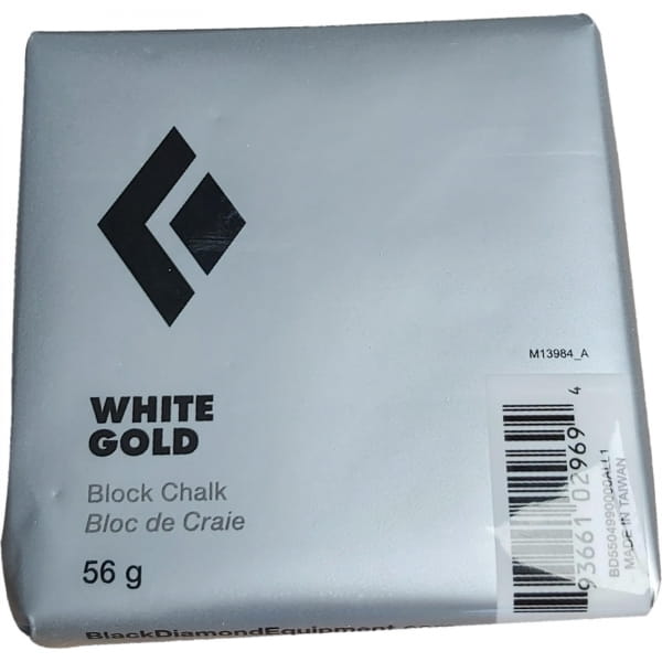 Black Diamond Solid White Gold Chalk - 56 g Block - Bild 1