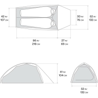 Vorschau: Mountain Hardwear Nimbus™ UL 2 - 2 Personen Zelt undyed - Bild 4