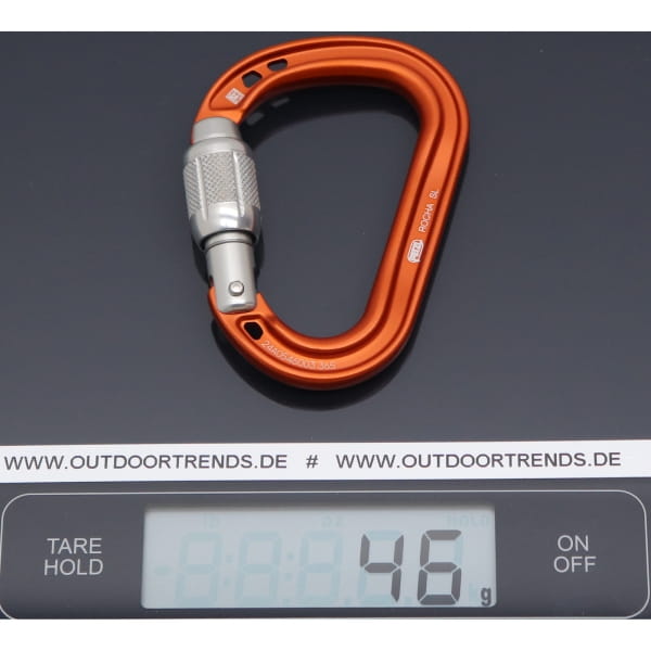 Petzl Rocha Screw-Lock - HMS Karabiner orange - Bild 5