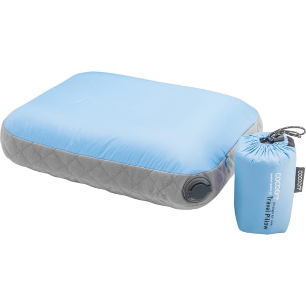 COCOON Air-Core Pillow Ultralight Small - Reise-Kopfkissen light blue-grey - Bild 1