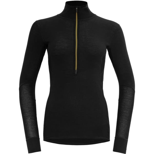 DEVOLD Wool Mesh 190 Zip Neck Wmn - Langarmshirt mit Reißverschluss caviar - Bild 5