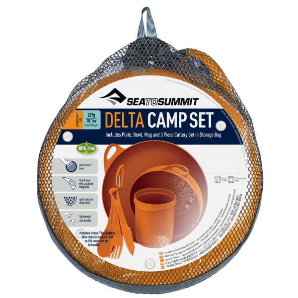 Sea to Summit Delta Camp Set - Geschirrset orange - Bild 11