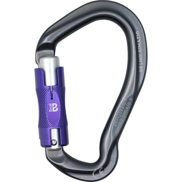 Beal Be Link Bi Matic - Sicherungskarabiner matt grey - Bild 1