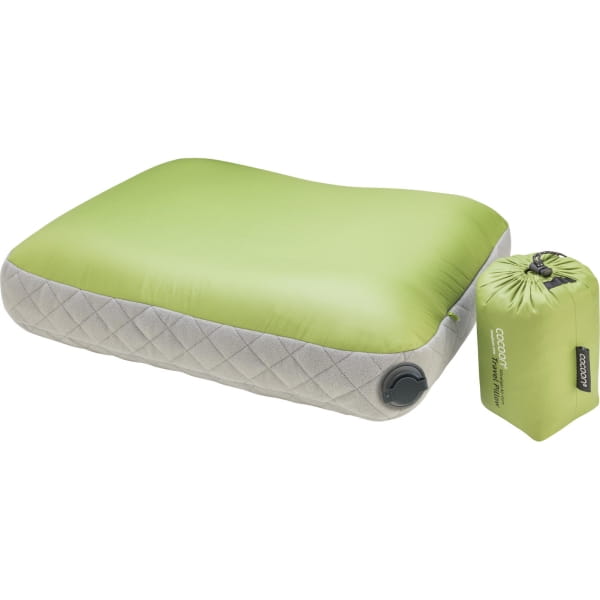 COCOON Air-Core Pillow Ultralight Medium - Reise-Kopfkissen wasabi-grey - Bild 1