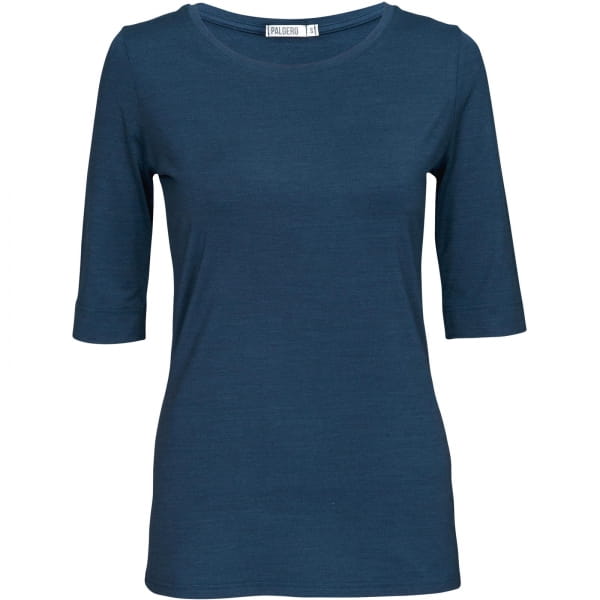 PALGERO Damen SeaCell-Merino Liv 3/4-Arm-Shirt blau meliert - Bild 3