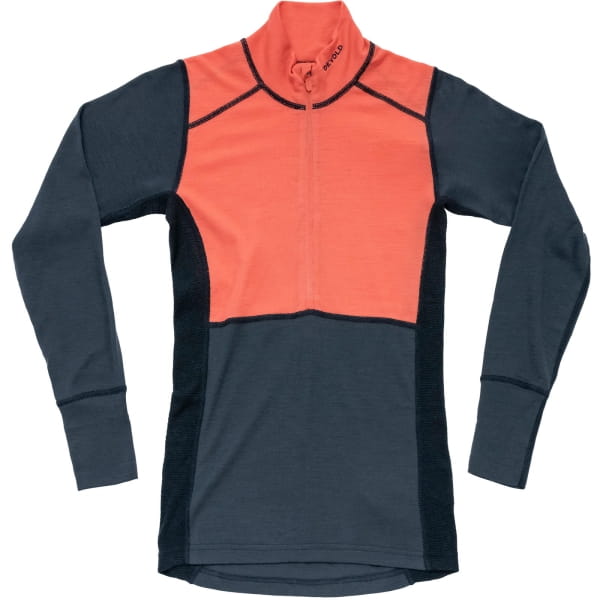 DEVOLD Lauparen Merino 190 Zip Neck Wmn - Funktionsshirt coral-night-ink - Bild 4