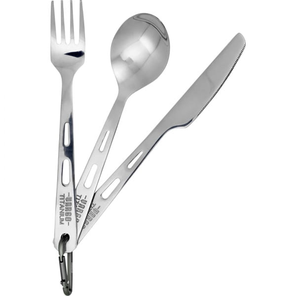 VARGO Titanium Spoon, Fork & Knife - Besteckset - Bild 1