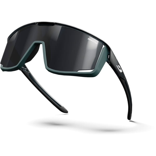 JULBO Fury Reactiv 0-3 - Fahrradbrille durchscheinend glänzend schwarz-grün matt - Bild 5