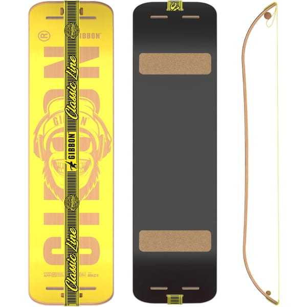 Gibbon Giboard Set - Slackline-Balanceboard bonzo classic yellow - Bild 2 Gibbon Giboard Set - Slackline-Balanceboard bonzo classic yellow - Bild 2