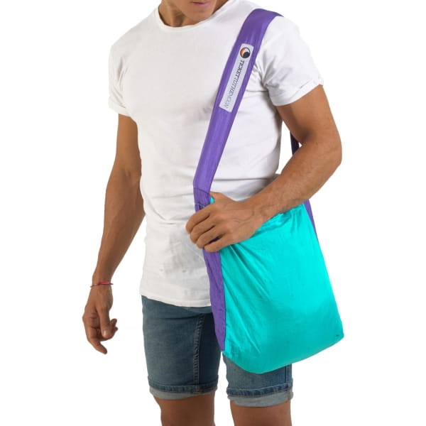 TICKET TO THE MOON Eco Bag S - Einkaufstasche turquoise-purple - Bild 4