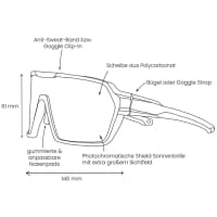 Vorschau: POP EYES Harper Photochromic Cat 1-3 - 3-in-1 Sonnenbrille black - Bild 3