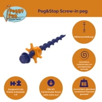 Vorschau: Peggy Peg Peg&Stop N 20 cm mit Kontermutter - Zeltheringe 4er Set - Bild 5
