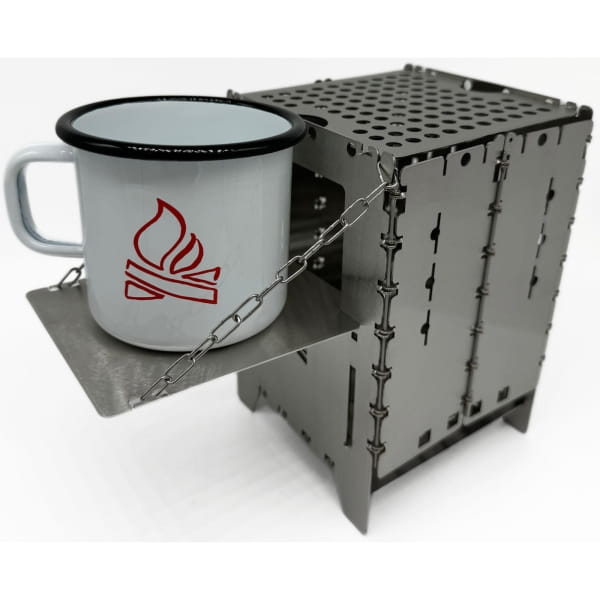 bushcraft essentials Holzrutsche Bushbox XL Titanium - Bild 7