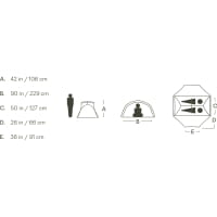 Vorschau: NEMO Dagger OSMO 2P - 2-Personen-Zelt birch bud-goodnight gray - Bild 3