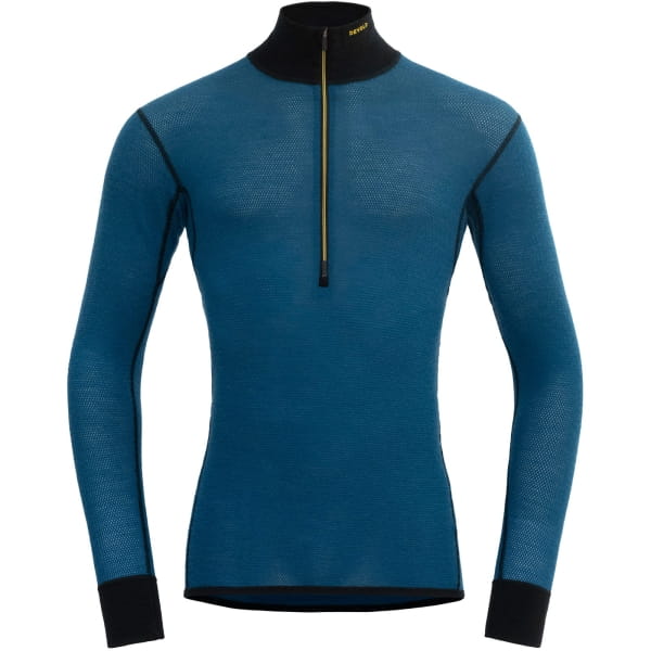 DEVOLD Wool Mesh 190 Zip Neck Man - Langarmshirt mit Reißverschluss flood-caviar - Bild 1 DEVOLD Wool Mesh 190 Zip Neck Man - Langarmshirt mit Reißverschluss flood-caviar - Bild 1