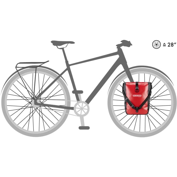 ORTLIEB Sport-Roller - Vorderradtaschen rot-schwarz - Bild 10