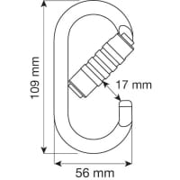 Vorschau: C.A.M.P. Oval Pro 2Lock - Schraubkarabiner silver - Bild 2