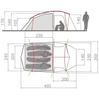 Vorschau: VAUDE Allround Taurus XT 4P - 4-Personen-Zelt agave - Bild 2 Vorschau: VAUDE Allround Taurus XT 4P - 4-Personen-Zelt agave - Bild 2