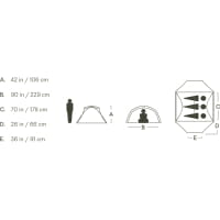 Vorschau: NEMO Dagger OSMO 3P - 3-Personen-Zelt birch bud-goodnight gray - Bild 3